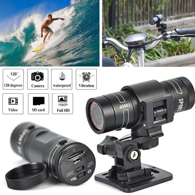 motorcycle helmet cam Mini F9 HD 1080P Bike Motorcycle Helmet Sport Camera Video Recorder DV Camcorder action camera deals