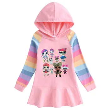 

LOL Surprise Girls Vestidos Girls Long Sleeve Dress Kids Casual Dress Children Autumn and Winter Dresses
