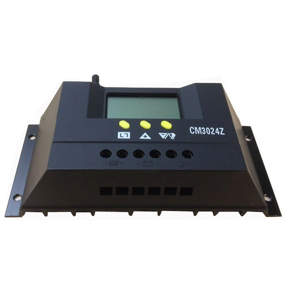 

Hot New CM3024Z 12V/24V 30A Regulator Plug In Solar Controller Genetator PWM Voltage LCD Charge Mode