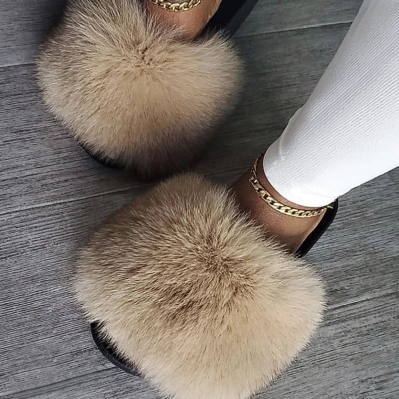 raccoon fur slides