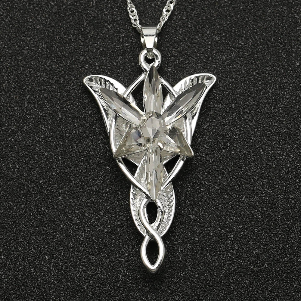 Arwen Evenstar ожерелье Elfstone Elessar Aragorn Galadriel Elves принцесса кубический цирконий камень