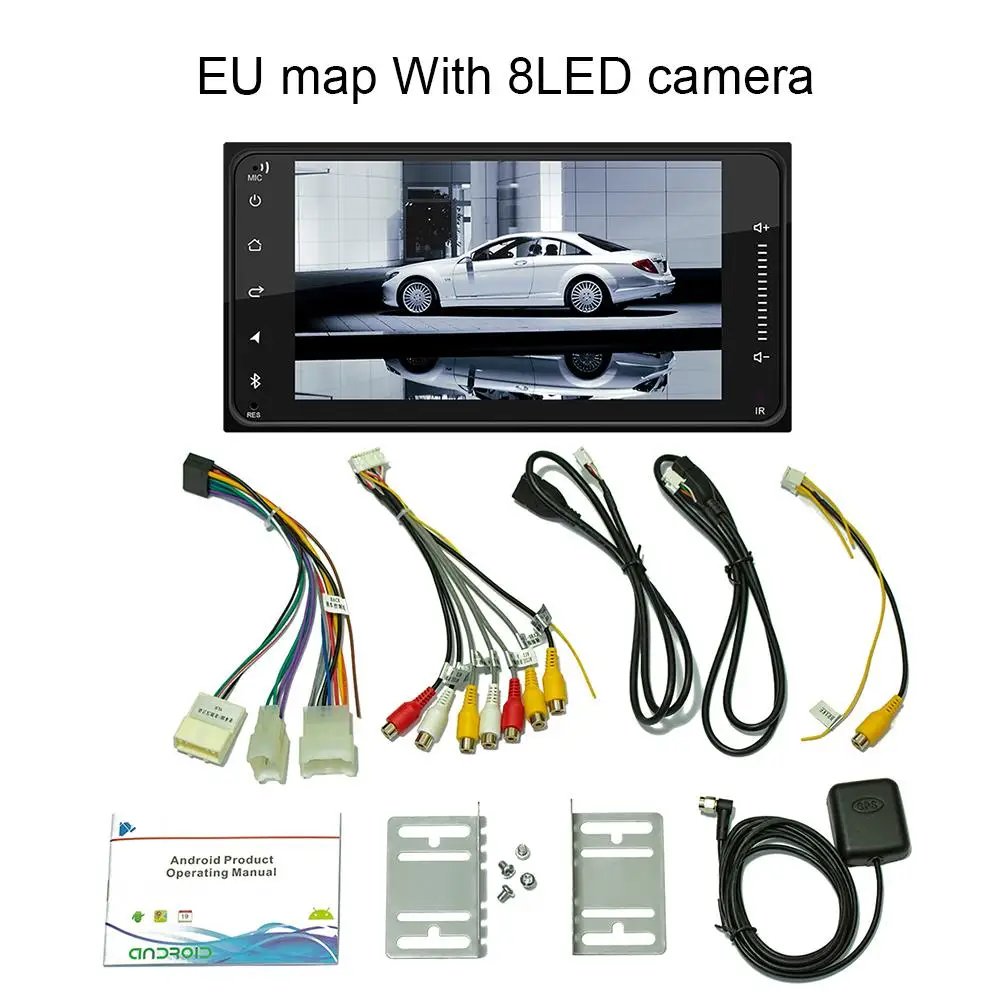 Mp5 Автомобильный плеер Bluetooth автомобильное аудио GPS Wifi Mirror Link 2 DIN Android 8 1