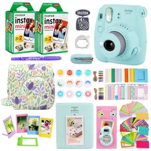 Фотокамера моментальной печати Fujifilm Instax Mini 9 с 40 листами бумаги для мини-пленки наплечный ремень сумка аксессуары комплект
