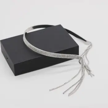 

women hairbands New fashion full diamond tassel headbands personalized hair accessories