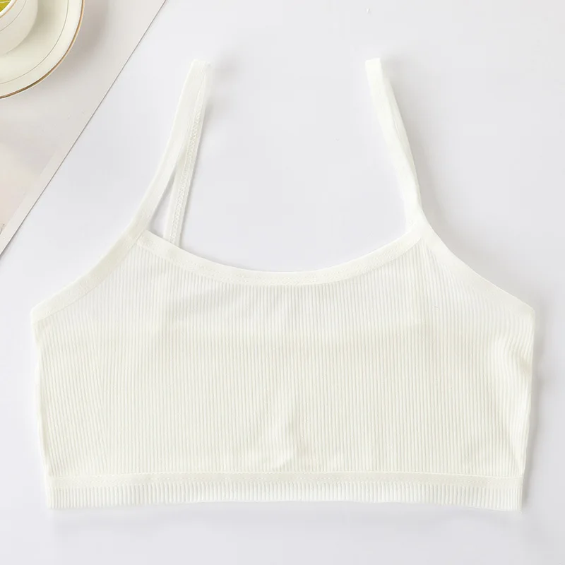4pcs/lot Children's Breast Care Girl Bra 6-12 Years Hipster Cotton Teens Teenage Underwear Summer Kids Lace Vest Young sports bra,training bra,cotton bra,girls lingerie sets