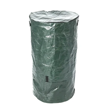 

Hot 2 Sizes Organic Waste Kitchen Garden Yard Compost Bag Environmental PE Cloth Planter Waste Disposal Organic Compost Bag