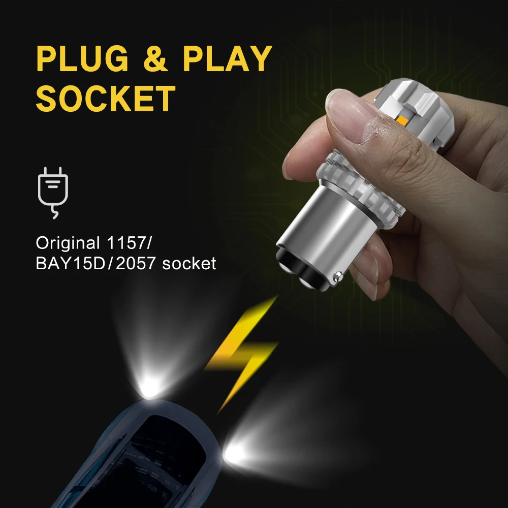 Светодиодсветодиодный лампа AUXITO P21 5 Вт BAY15D P21/5 для Стоп светодиодный сигнала