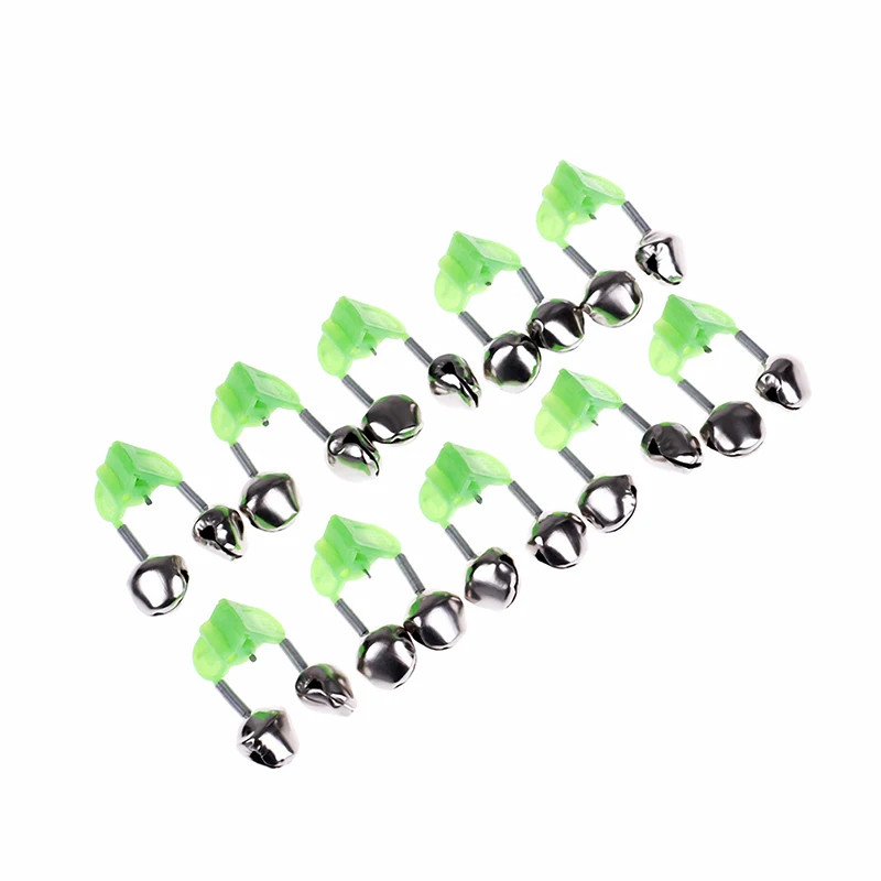 

10Pcs/bag Fishing bite alarms fishing rod stalk bells clamp tip fishing tackle