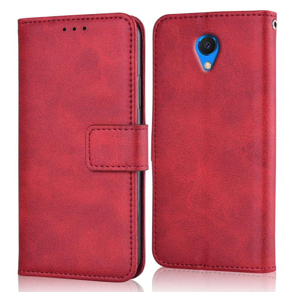 Для Meizu 15 Lite M15 чехол для Meizu 15 Lite Coque простой глянцевый матовый кошелек кожаный чехол для Meizu M15 откидной Чехол - Цвет: niu-Red