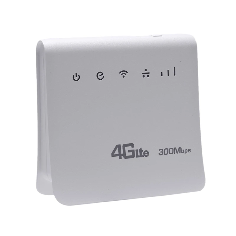 Разблокированный 300 Мбит/с Wi-Fi роутер 4G Lte Cpe мобильный роутер с поддержкой порта LAN sim-карты портативный беспроводной роутер Wifi 4G Роутер - Цвет: White EU