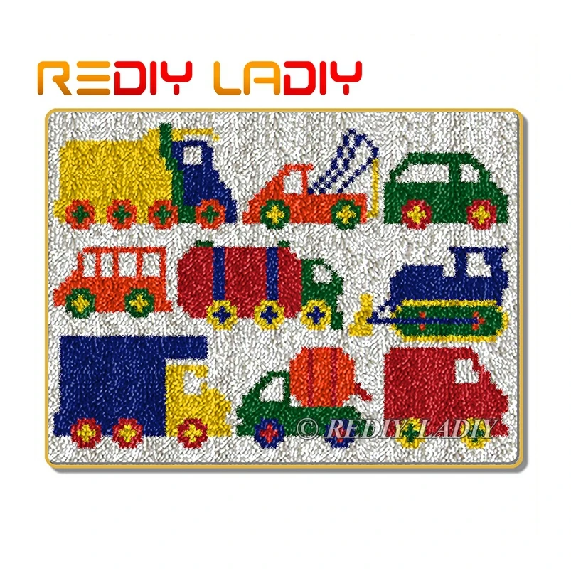 Ковер с защелкой коллекция автомобилей вязаный ковер из 100% акриловой пряжи для