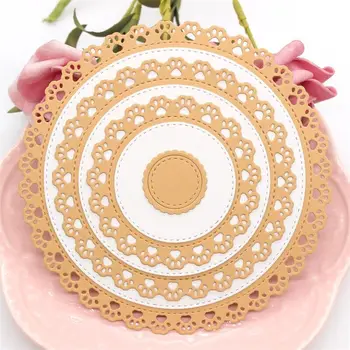 

Circle Frame Metal Cutting Dies Stencils for DIY Scrapbooking Decorative Embossing DIY Paper Cards