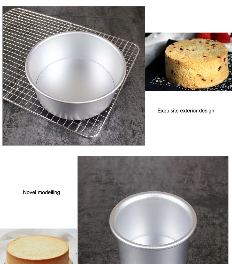 Tortiera Rotonda In Alluminio - Stampo Per Torte Professionale, Antiaderente, Per Chiffon, Brownie E Muffin - Foto 3