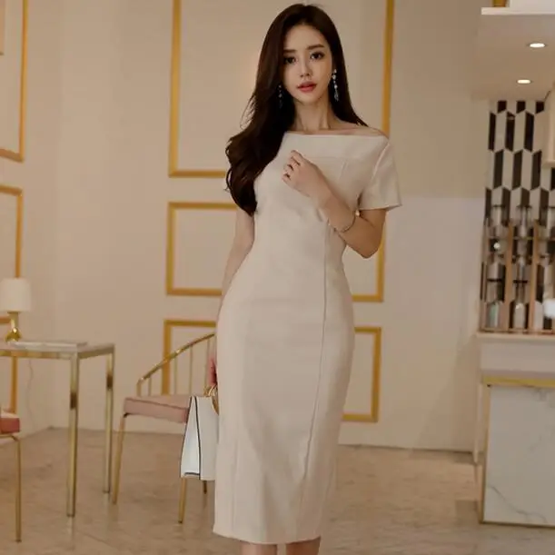 2020 летние женские офисные облегающие вечерние платья с коротким рукавом и