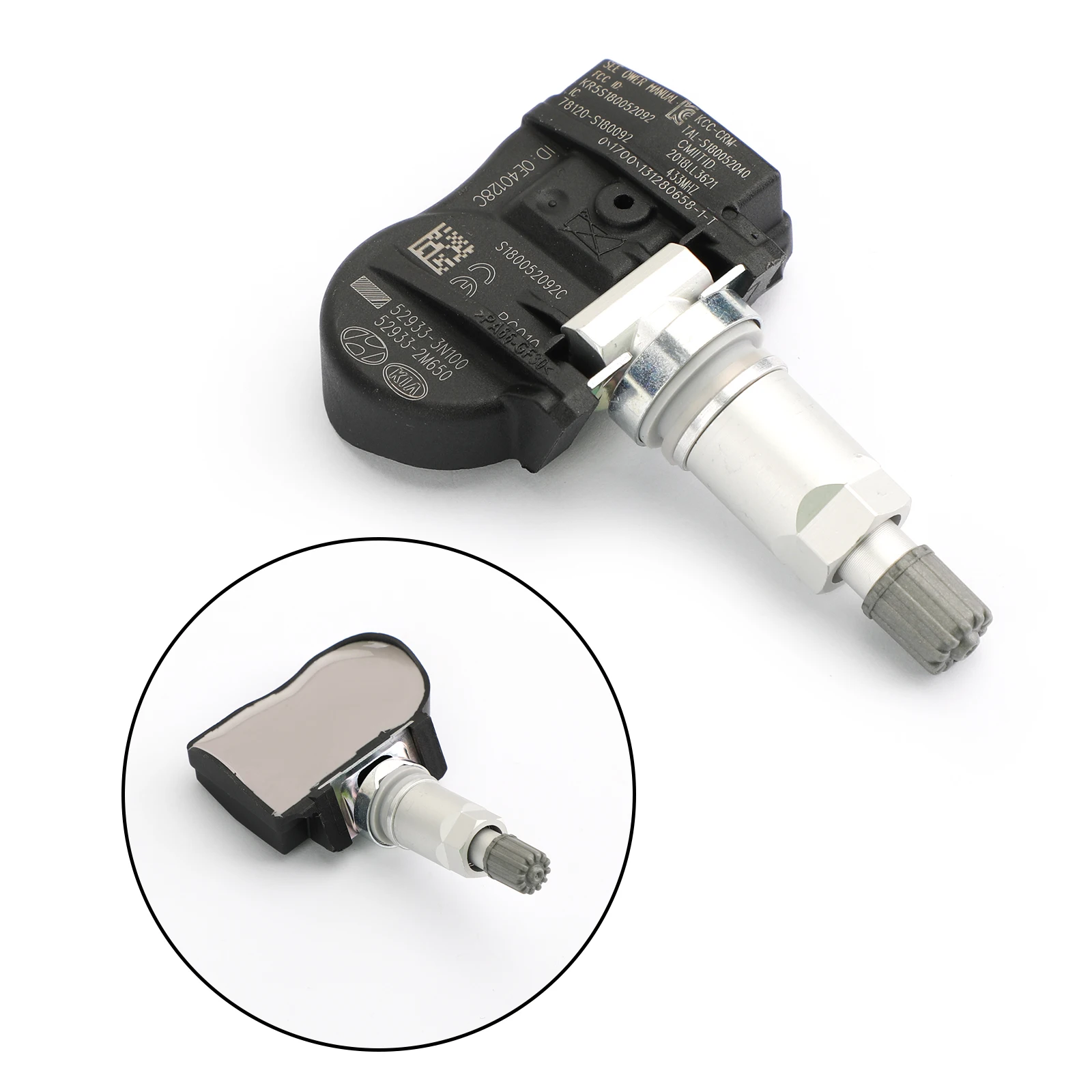 1X 52933 2M650 433MHz TPMS Tire Pressure Sensor For Hyundai