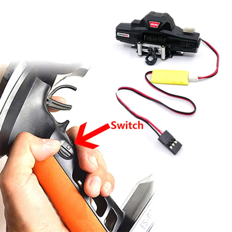 

Winch Three Way Wireless Remote Control Receiver Speed Controller Three Channels For 1/10 RC Crawler Cars Axial SCX10 TRX4