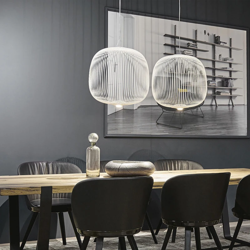 Foscarini спицы 1/2 подвесные светильники современный светодиодный подвесной светильник Лофт промышленный птичья клетка блеск подвесные светильники Декор для столовой