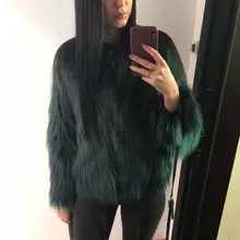 Зимняя верхняя одежда, пальто из искусственного меха, пальто для женщин, тонкий короткий лохматый кардиган, куртка с длинными рукавами, 6 цветов, 3XL, женские теплые меховые пальто, W1