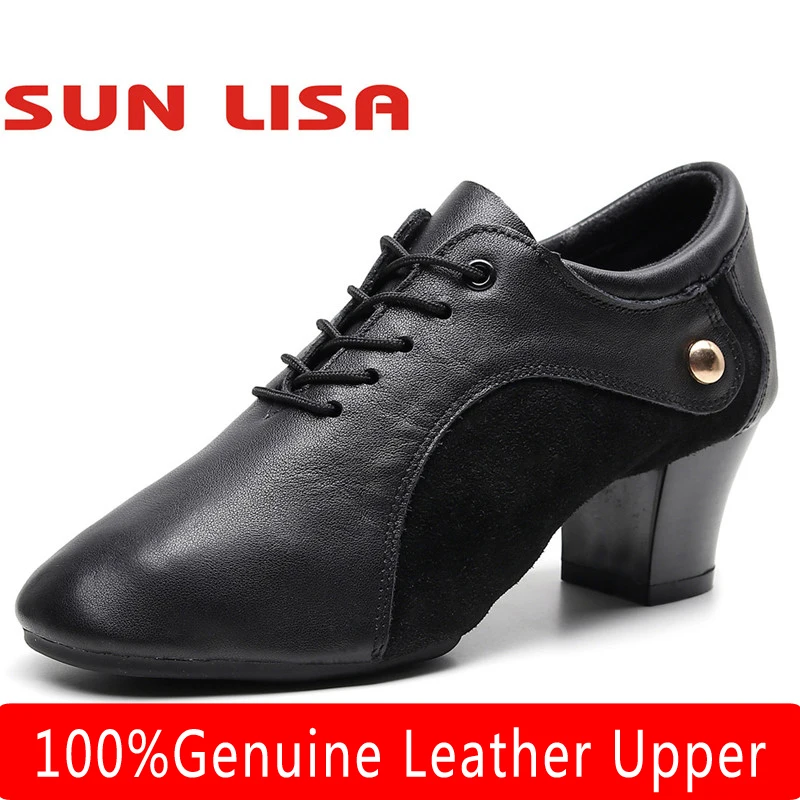 Женские кроссовки SUN LISA из 100% натуральной кожи для улицы и дома на массивном