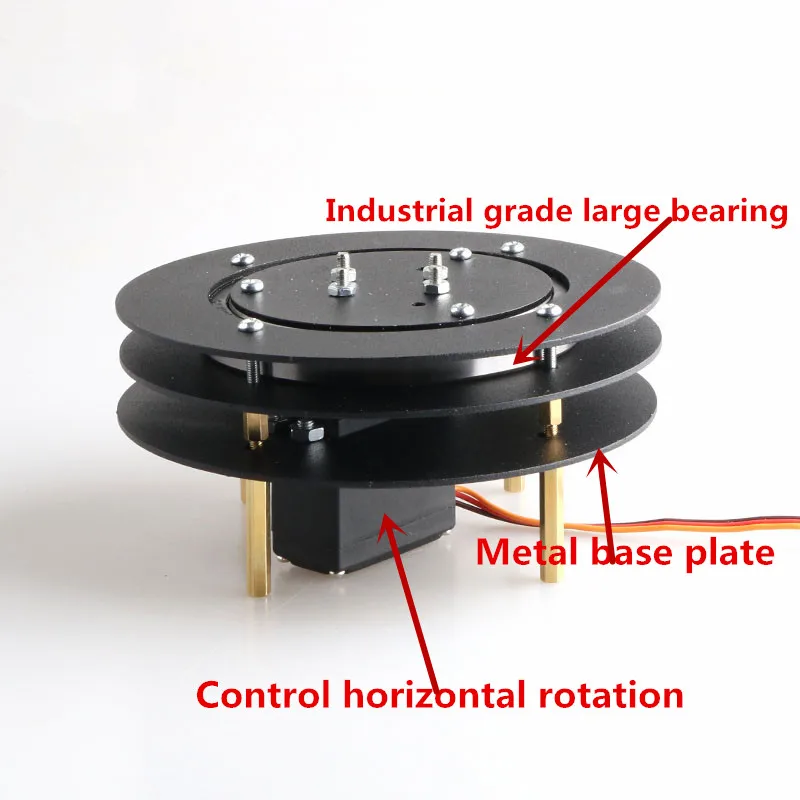 Металлический Pan& Tilt робот 360 градусов вращающееся основание с высоким крутящим моментом цифровой сервопривод для RC рука робота 2DOF платформа ptz-камеры DIY
