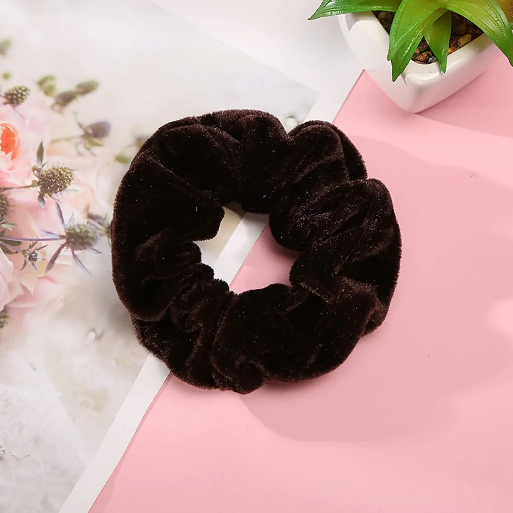 1 шт. Velluto Scrunchies Fasce Accessori Per Capelli Donne Ragazze Capelli Elastici Cravatta In Gomma anello corda per cape