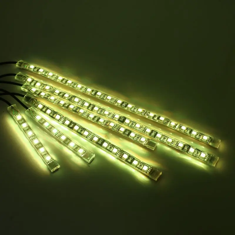 6 шт. 5050 SMD гибкий RGB мигающий светильник светодиодный пульт дистанционного управления для мотоцикла