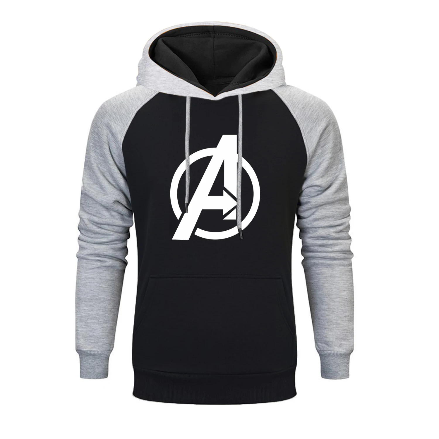 Gray Black 5 Мужские толстовки с капюшоном реглан с логотипом из фильма Marvel, Мстители, осень, мужские брендовые толстовки Thanos Infinity Gauntlet - Цвет: Gray Black 5