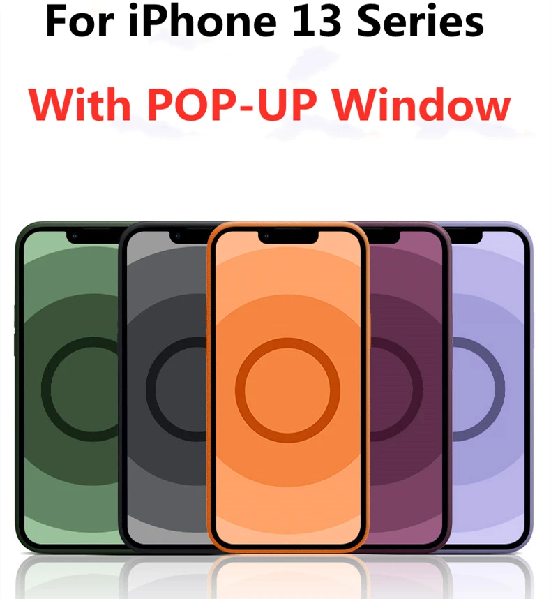 

New 2023 Luxury Leather With Animation Pop Up Window Covers For iPhone 14 13 12 Pro Max Mini For Magsafing Charging Phone Case