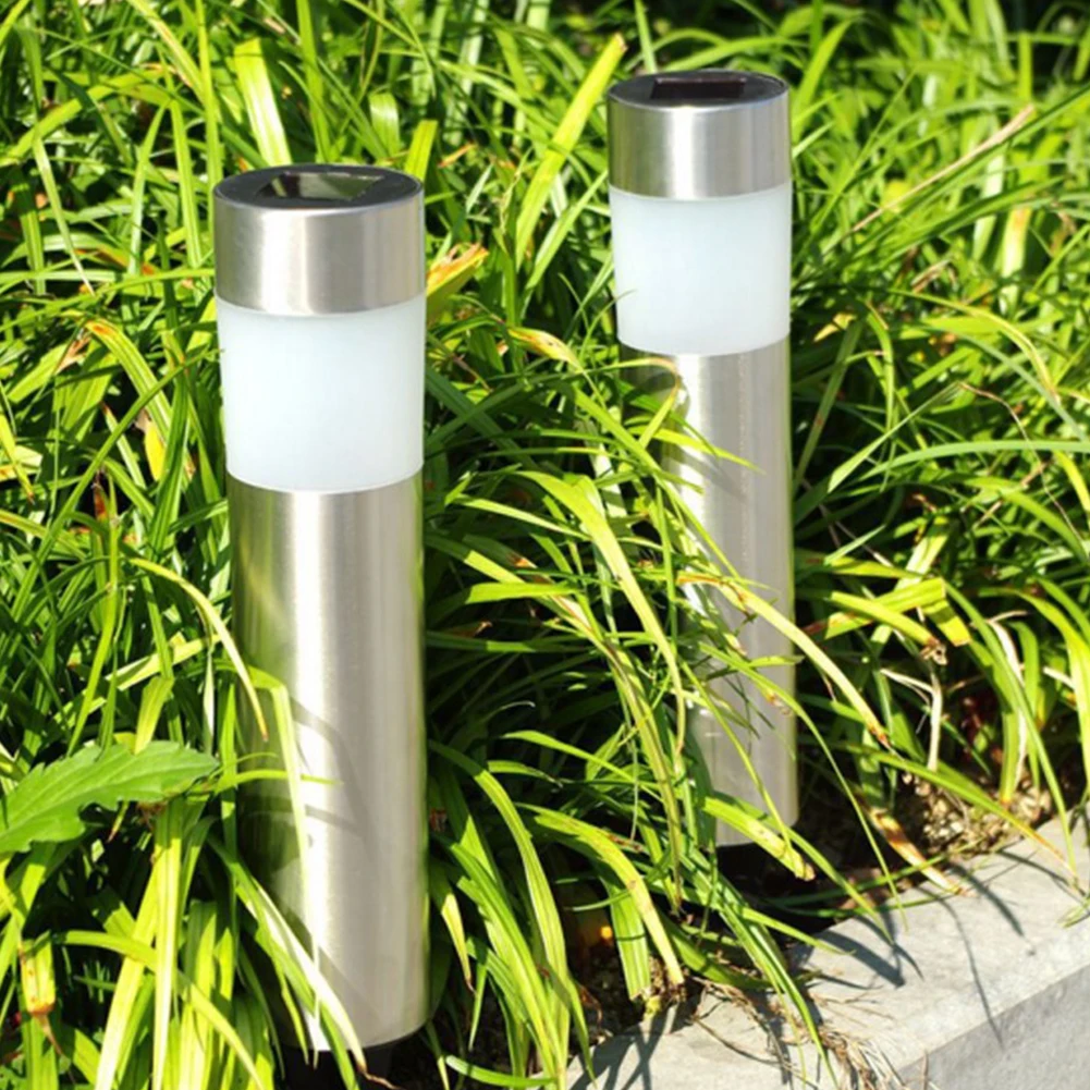 Outdoor Waterproof LED Bulb Energy Saving Ground Easy Install Solar Powered Modern Lawn Lamp Accessories Courtyard Garden Large