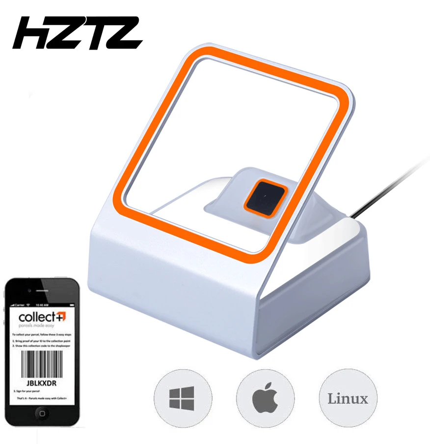 Сканер штрих кода HZTZ 1D/2D с поддержкой Windows и Linux|Сканеры| |