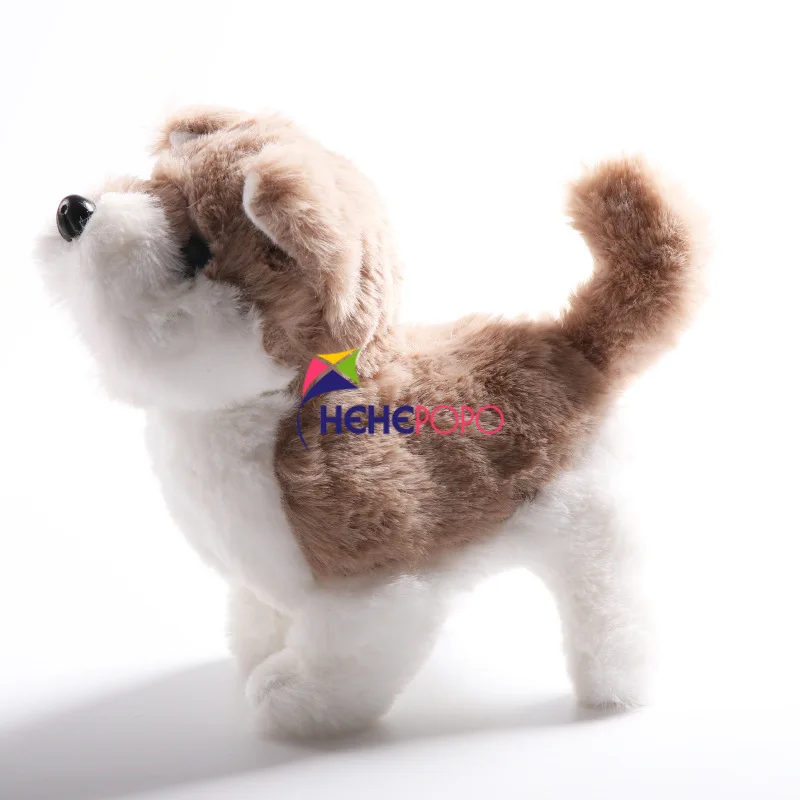 Electronic Pets Robot Walk Dog-Bark-Stand Interactive Kids Plush Dogs for Baby Gifts