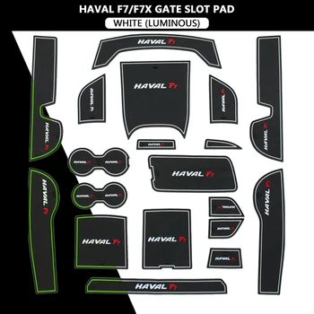 

For haval F7/F7X dust mat Door Groove mat Non-slip Gate Slot Pad PVC Red /white 19pcs/set Automotive Interior Accessories