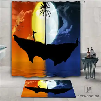 

Custom Moonlight (1) Waterproof Shower Curtain Doormat Home Bath Bathroom Polyester Fabric Multi Sizes#2019-01-12-257