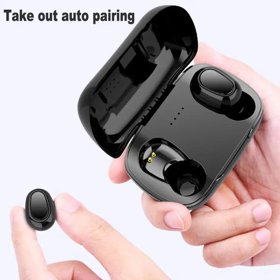 HobbyLane L21 TWS Wireless Bluetooth 5 0 Earphones Mini 9D Stereo Earbuds Sport Headset Bass Sound Built in Microphone