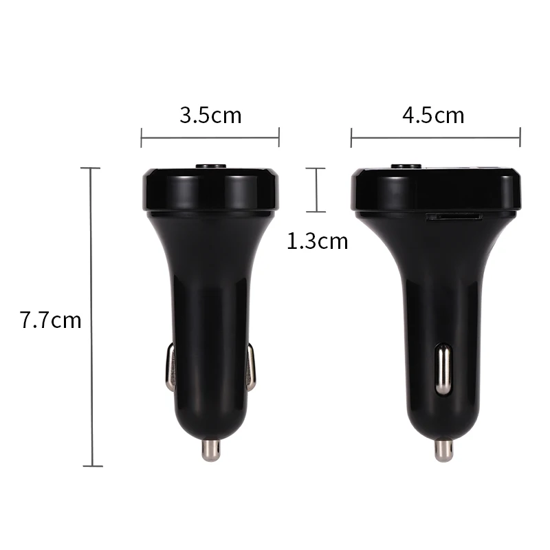 Wireless FM Transmitter Bluetooth 5.0 Car Kit LED Display Dual USB Car Charger 3.1A USB MP3 Music Player support TF/U Disk fm transmitter