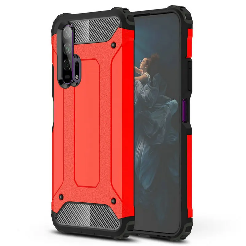 1000 штук бронированный чехол для huawei Honor 20 Pro в стиле 20-х г 20i V20 10i 10 Lite V10 9X 9i 9 V9 Примечание 10 противоударный Гибридный Двойной Слои крышка