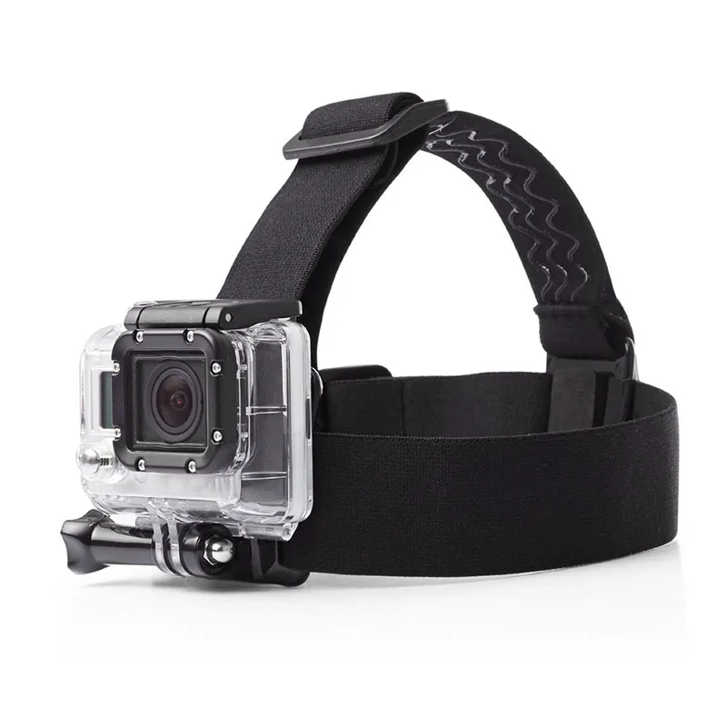 Для GoPro HERO 3 4 HD Эластичный регулируемый ремень для крепления на голову черный аксессуары для экшн-камеры