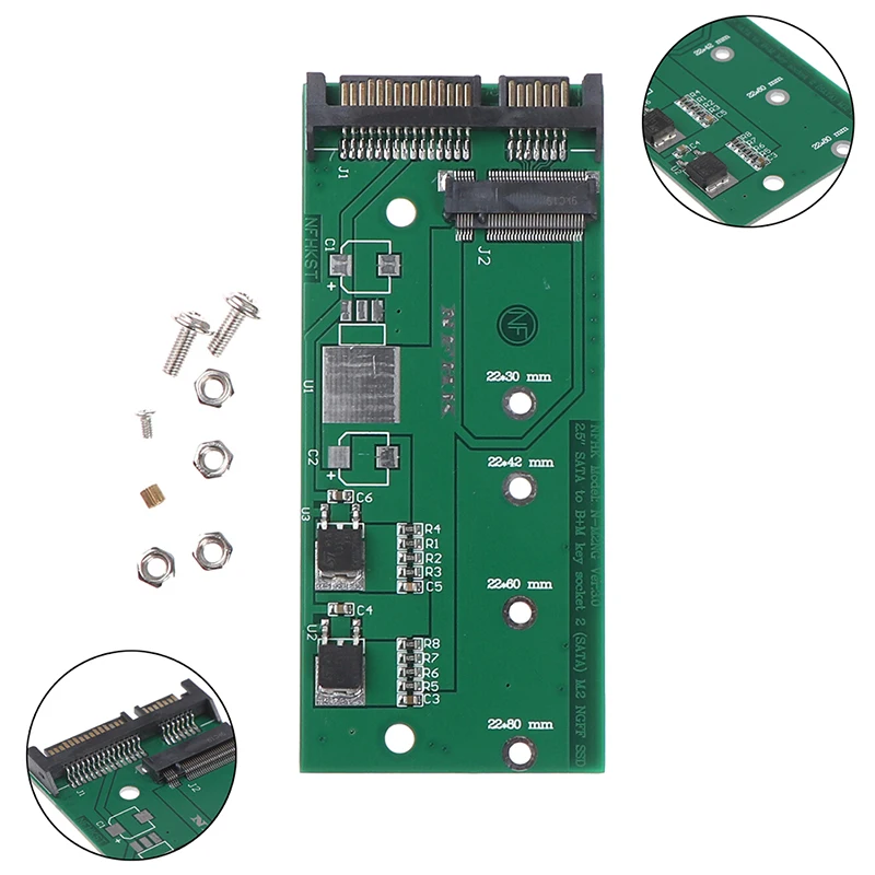 B 키 M.2card ngff ( m2) ssd-2.5 &sata 어댑터 ssd sata3 변환 카드