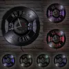 Fitness Gym Sign Weight Plate 45lbs Vinyl LP Record Wall Clock Workout Room Weightlifting Decor Artwork Clock Fitness Gift 6