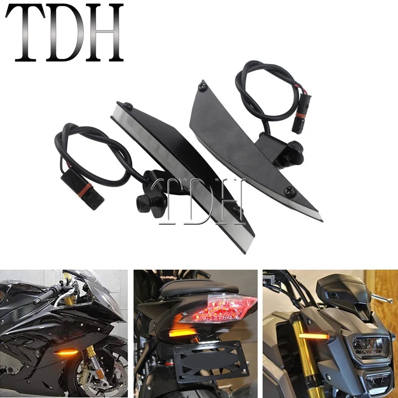 

Motorcycle Flush Mount LED Turn Signal Light Fender Eliminator Blinker Indicator Flashing Amber Lamp for BMW S1000 HP4 2009-Up
