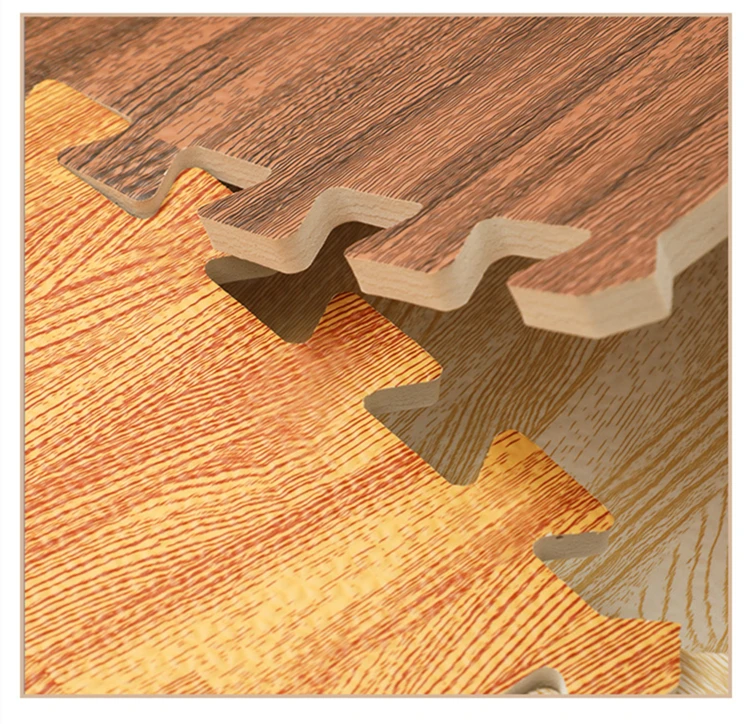 Wooden Puzzle Mat Foam 30*30*1cm Baby Play Mat Splicing Bedroom Soft Floor Interlocking Kids Rug Living Room Gym Crawling Carpet