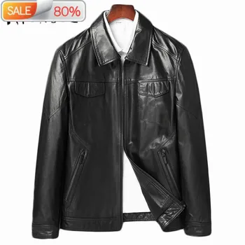 

Men Goatskin Coat Autumn Genuine Jacket Natural Leather Blazer Jackets Chaqueta Cuero Hombre A1YA107 YY255