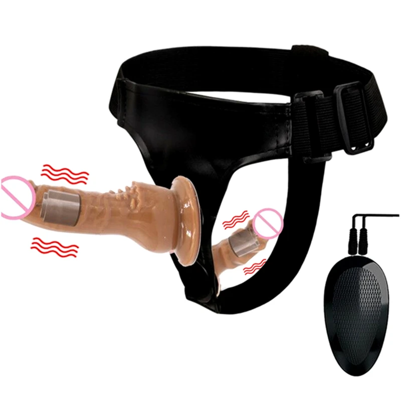Double Penis Realistic Dildos Strapon Ultra Elastic Harness Belt Strap On Big Dildo Vibrator Adult