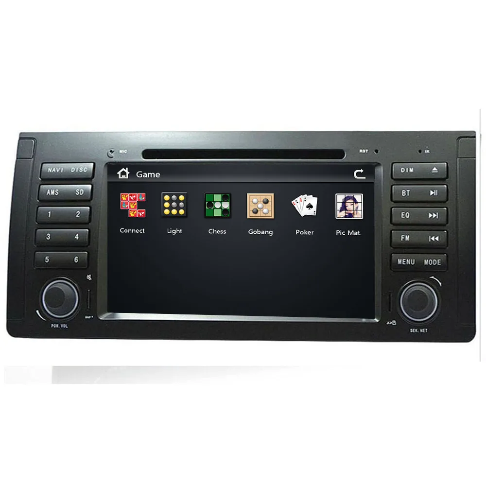 Excellent Nice UI 1 din Car DVD player for BMW E39 X5 Range rover GPS Wifi Bluetooth Radio USB SD Steering wheel Control Camera map 3