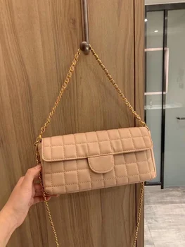 

Fashionable and retro canvas fashion brand lady big brand star chain long bag party bag banquet bag