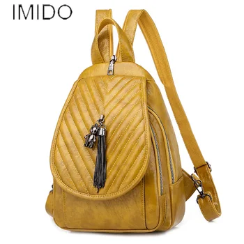 

Spring Travel Multifunction Woman small Backpack Fashion bear Tress pendant Backpacks For Teenager Girls 2020 Mochilas Feminina