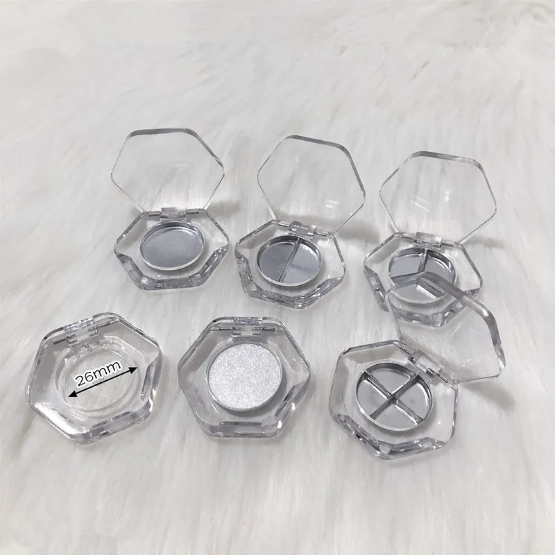 Пустая пустая косметическая упаковка для румян пластиковый корпус и пудры