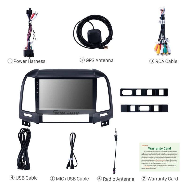 Perfect Seicane Android 9.0 IPS screen for Hyundai SANTA FE 2006-2012 GPS navigation Head Unit Radio Support Steering Wheel Control 3 Perfect Seicane Android 9.0 IPS screen for Hyundai SANTA FE 2006-2012 GPS navigation Head Unit Radio Support Steering Wheel Control 3