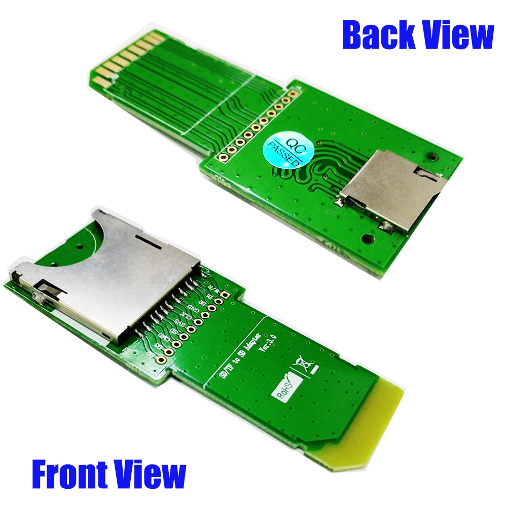 Популярные Micro SD TransFlash TF на SD SDHC карта памяти адаптер конвертер Расширение кард-ридер для мобильный портативный динамик устройства