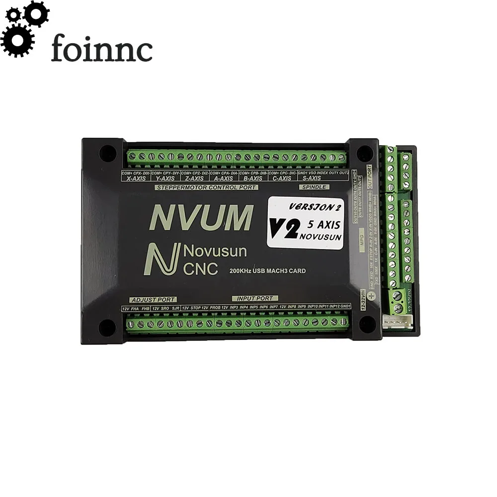 NVUM 4 Axis Mach3 USB карта 300 кГц ЧПУ 3 4 5 6 Axis Motion control Card Breakout Board для diy гравер гравировальный станок